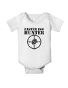 Easter Egg Hunter Black and White Baby Romper Bodysuit by TooLoud
