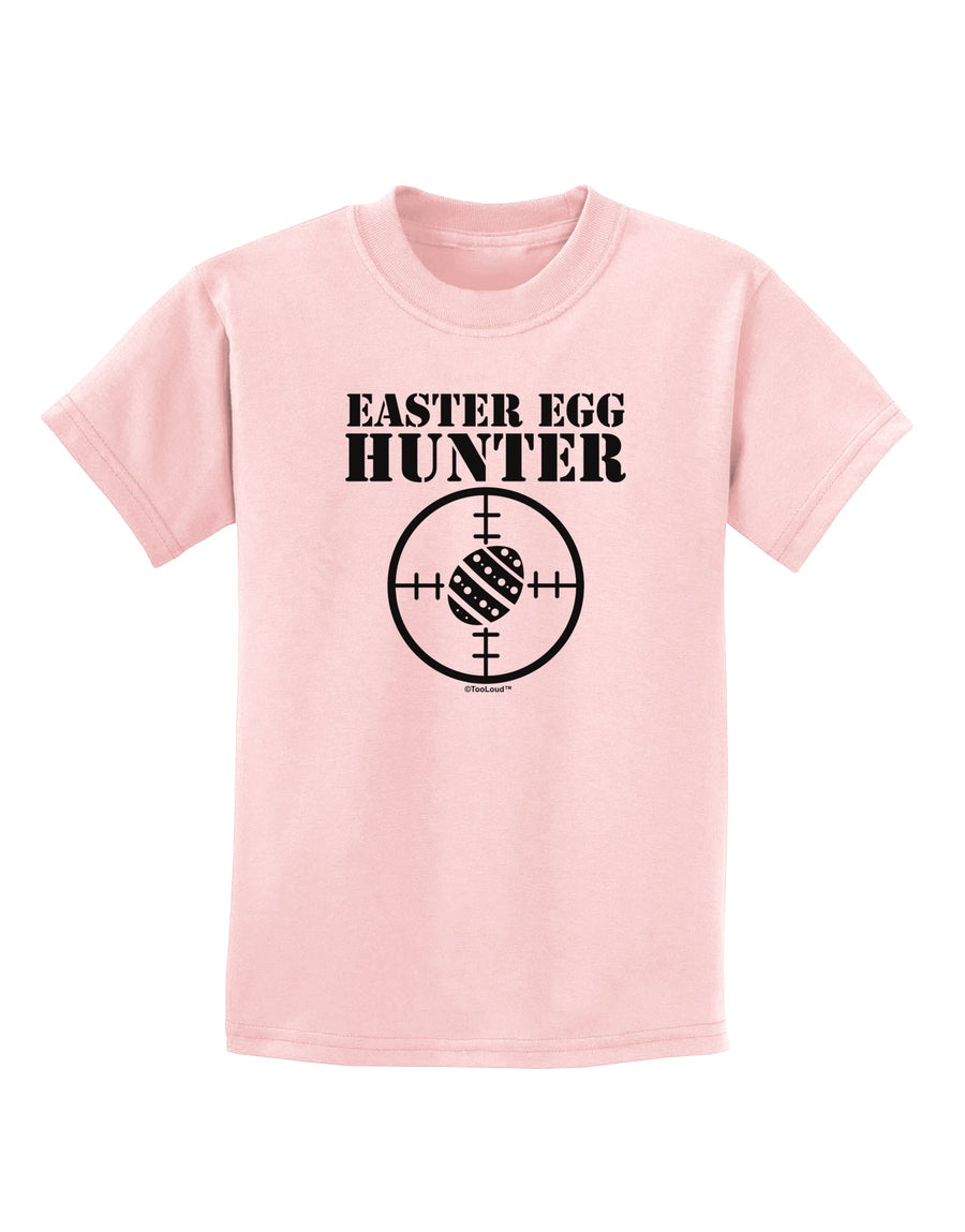 Easter Egg Hunter Black and White Childrens T-Shirt by TooLoud-Childrens T-Shirt-TooLoud-White-X-Small-Davson Sales