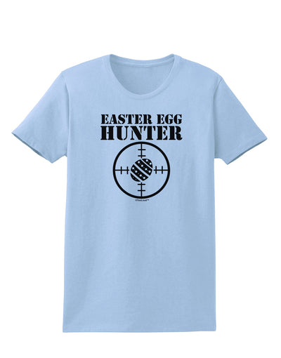 Easter Egg Hunter Black and White Womens T-Shirt by TooLoud-Womens T-Shirt-TooLoud-Light-Blue-X-Small-Davson Sales