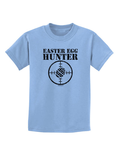 Easter Egg Hunter Distressed Childrens T-Shirt by TooLoud-Childrens T-Shirt-TooLoud-Light-Blue-X-Small-Davson Sales