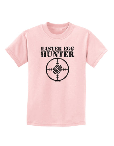 Easter Egg Hunter Distressed Childrens T-Shirt by TooLoud-Childrens T-Shirt-TooLoud-PalePink-X-Small-Davson Sales