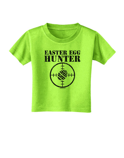 Easter Egg Hunter Distressed Toddler T-Shirt by TooLoud-Toddler T-Shirt-TooLoud-Lime-Green-2T-Davson Sales