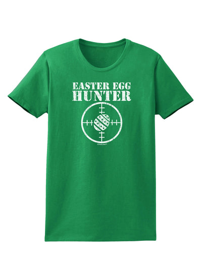 Easter Egg Hunter Distressed Womens Dark T-Shirt by TooLoud-Womens T-Shirt-TooLoud-Kelly-Green-X-Small-Davson Sales