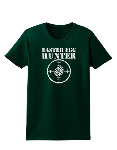 Easter Egg Hunter Distressed Womens Dark T-Shirt by TooLoud-Womens T-Shirt-TooLoud-Forest-Green-Small-Davson Sales