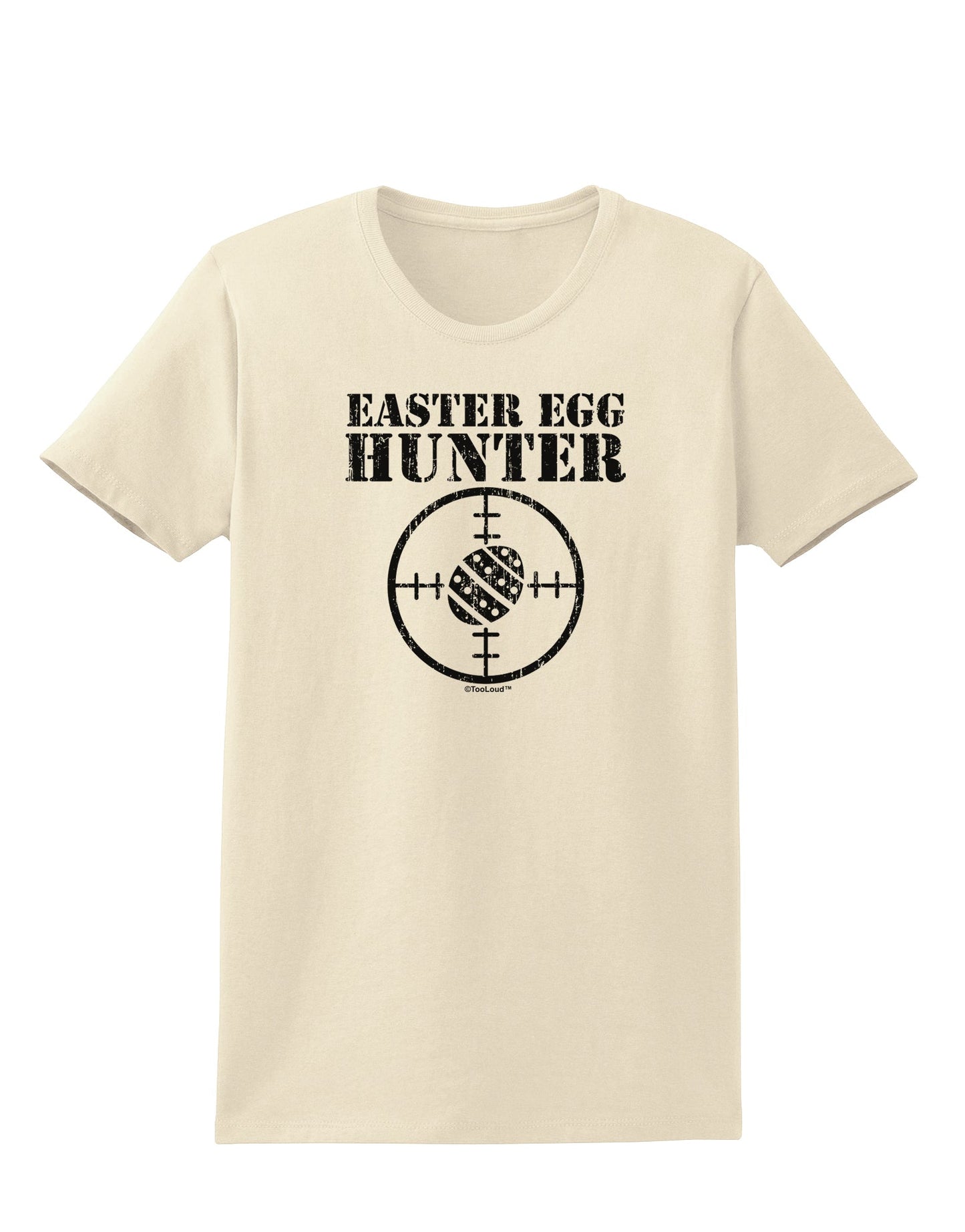 Easter Egg Hunter Distressed Womens T-Shirt by TooLoud-Womens T-Shirt-TooLoud-Natural-X-Small-Davson Sales