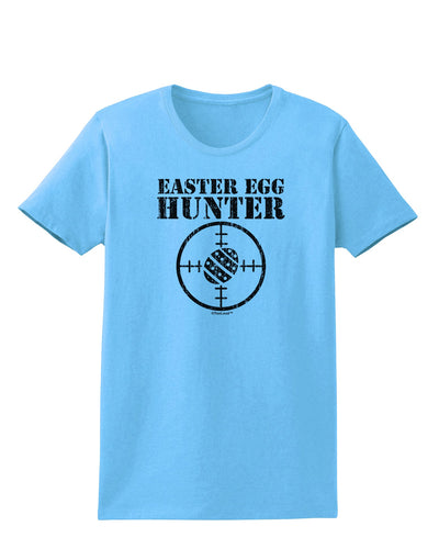 Easter Egg Hunter Distressed Womens T-Shirt by TooLoud-Womens T-Shirt-TooLoud-Aquatic-Blue-X-Small-Davson Sales