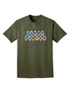 Easter Eggs Happy Easter Adult Dark T-Shirt-Mens T-Shirt-TooLoud-Military-Green-Small-Davson Sales