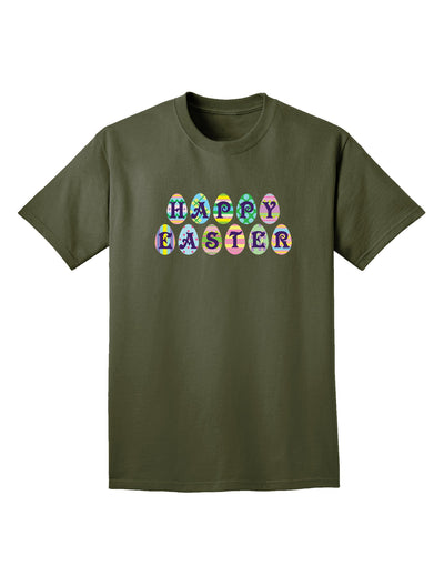 Easter Eggs Happy Easter Adult Dark T-Shirt-Mens T-Shirt-TooLoud-Military-Green-Small-Davson Sales