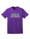 Easter Eggs Happy Easter Adult Dark T-Shirt-Mens T-Shirt-TooLoud-Purple-Small-Davson Sales