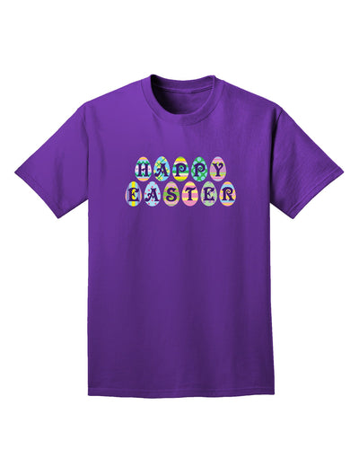 Easter Eggs Happy Easter Adult Dark T-Shirt-Mens T-Shirt-TooLoud-Purple-Small-Davson Sales