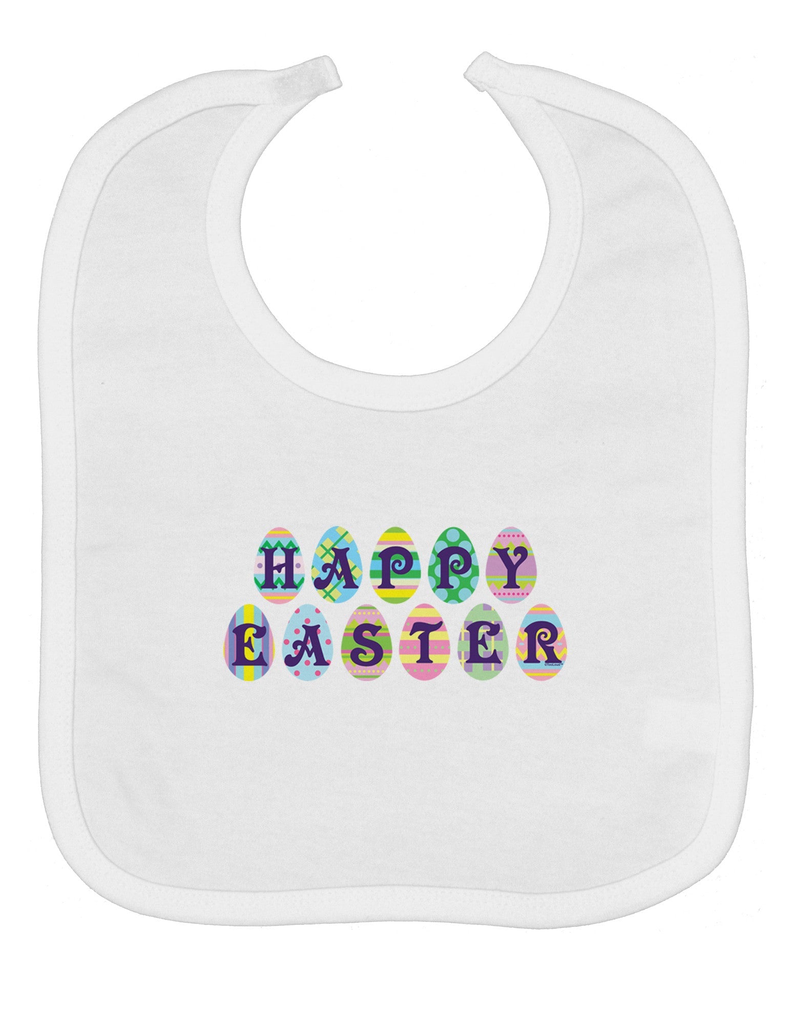 Easter Eggs Happy Easter Baby Bib