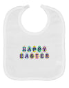 Easter Eggs Happy Easter Baby Bib-Baby Bib-TooLoud-White-One-Size-Baby-Davson Sales