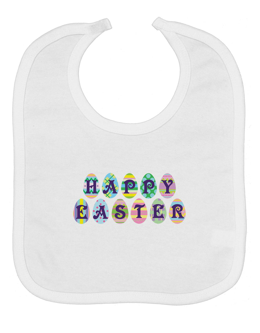 Easter Eggs Happy Easter Baby Bib