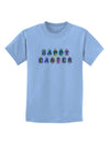 Easter Eggs Happy Easter Childrens T-Shirt-Childrens T-Shirt-TooLoud-Light-Blue-X-Small-Davson Sales