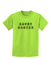 Easter Eggs Happy Easter Childrens T-Shirt-Childrens T-Shirt-TooLoud-Lime-Green-X-Small-Davson Sales