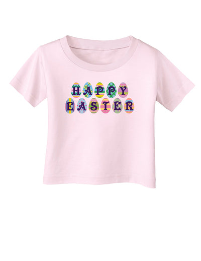 Easter Eggs Happy Easter Infant T-Shirt-Infant T-Shirt-TooLoud-Light-Pink-06-Months-Davson Sales