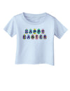 Easter Eggs Happy Easter Infant T-Shirt-Infant T-Shirt-TooLoud-Light-Blue-06-Months-Davson Sales