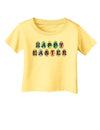 Easter Eggs Happy Easter Infant T-Shirt-Infant T-Shirt-TooLoud-Daffodil-Yellow-06-Months-Davson Sales