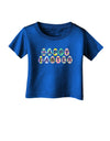 Easter Eggs Happy Easter Infant T-Shirt Dark-Infant T-Shirt-TooLoud-Royal-Blue-06-Months-Davson Sales