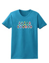 Easter Eggs Happy Easter Womens Dark T-Shirt-TooLoud-Turquoise-X-Small-Davson Sales