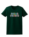 Easter Eggs Happy Easter Womens Dark T-Shirt-TooLoud-Forest-Green-Small-Davson Sales