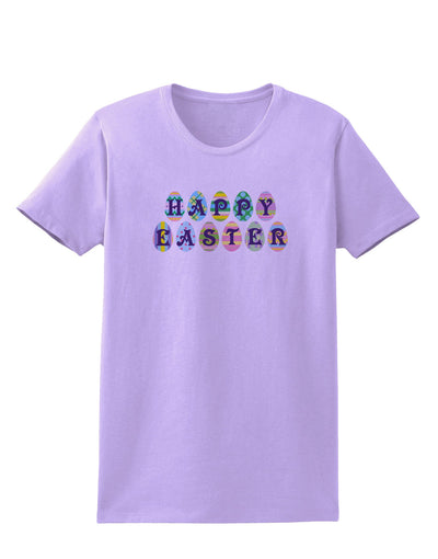 Easter Eggs Happy Easter Womens T-Shirt-Womens T-Shirt-TooLoud-Lavender-X-Small-Davson Sales