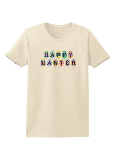 Easter Eggs Happy Easter Womens T-Shirt-Womens T-Shirt-TooLoud-Natural-X-Small-Davson Sales