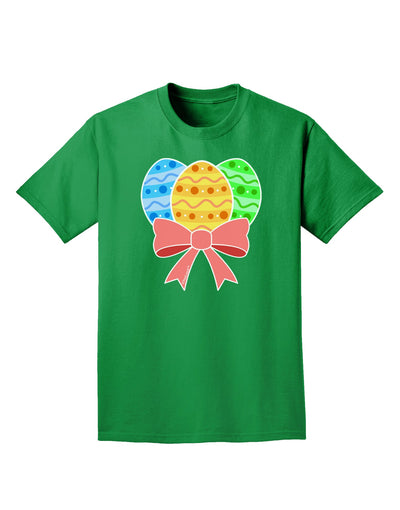 Easter Eggs With Bow Adult Dark T-Shirt by TooLoud-Mens T-Shirt-TooLoud-Kelly-Green-Small-Davson Sales