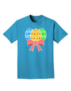 Easter Eggs With Bow Adult Dark T-Shirt by TooLoud-Mens T-Shirt-TooLoud-Turquoise-Small-Davson Sales