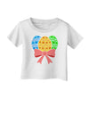 Easter Eggs With Bow Infant T-Shirt by TooLoud-Infant T-Shirt-TooLoud-White-06-Months-Davson Sales