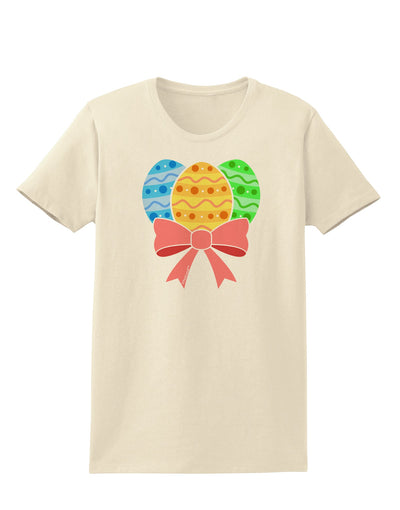 Easter Eggs With Bow Womens T-Shirt by TooLoud-Womens T-Shirt-TooLoud-Natural-X-Small-Davson Sales