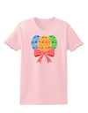 Easter Eggs With Bow Womens T-Shirt by TooLoud-Womens T-Shirt-TooLoud-PalePink-X-Small-Davson Sales