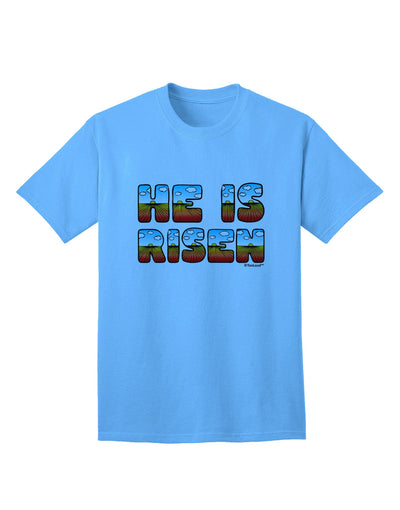 Easter Sunrise Letters Adult T-Shirt - Celebrating the Resurrection-Mens T-shirts-TooLoud-Aquatic-Blue-Small-Davson Sales