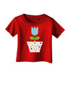 Easter Tulip Design - Blue Infant T-Shirt Dark by TooLoud-Infant T-Shirt-TooLoud-Red-06-Months-Davson Sales