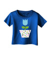 Easter Tulip Design - Blue Infant T-Shirt Dark by TooLoud-Infant T-Shirt-TooLoud-Royal-Blue-06-Months-Davson Sales