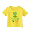 Easter Tulip Design - Blue Infant T-Shirt by TooLoud-Infant T-Shirt-TooLoud-Yellow-06-Months-Davson Sales