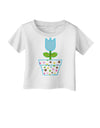 Easter Tulip Design - Blue Infant T-Shirt by TooLoud-Infant T-Shirt-TooLoud-White-06-Months-Davson Sales