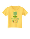 Easter Tulip Design - Blue Toddler T-Shirt by TooLoud-Toddler T-Shirt-TooLoud-Yellow-2T-Davson Sales