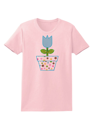 Easter Tulip Design - Blue Womens T-Shirt by TooLoud-Womens T-Shirt-TooLoud-PalePink-X-Small-Davson Sales