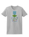 Easter Tulip Design - Blue Womens T-Shirt by TooLoud-Womens T-Shirt-TooLoud-AshGray-X-Small-Davson Sales