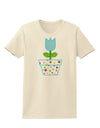 Easter Tulip Design - Blue Womens T-Shirt by TooLoud-Womens T-Shirt-TooLoud-Natural-X-Small-Davson Sales