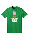 Easter Tulip Design - Pink Adult Dark T-Shirt by TooLoud-Mens T-Shirt-TooLoud-Kelly-Green-Small-Davson Sales