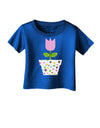 Easter Tulip Design - Pink Infant T-Shirt Dark by TooLoud-Infant T-Shirt-TooLoud-Royal-Blue-06-Months-Davson Sales