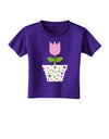 Easter Tulip Design - Pink Toddler T-Shirt Dark by TooLoud-Toddler T-Shirt-TooLoud-Purple-2T-Davson Sales