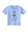 Easter Tulip Design - Pink Toddler T-Shirt by TooLoud-Toddler T-Shirt-TooLoud-Aquatic-Blue-2T-Davson Sales