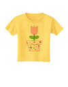 Easter Tulip Design - Pink Toddler T-Shirt by TooLoud-Toddler T-Shirt-TooLoud-Yellow-2T-Davson Sales