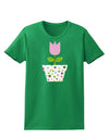 Easter Tulip Design - Pink Womens Dark T-Shirt by TooLoud-Womens T-Shirt-TooLoud-Kelly-Green-X-Small-Davson Sales