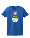 Easter Tulip Design - Pink Womens Dark T-Shirt by TooLoud-Womens T-Shirt-TooLoud-Royal-Blue-X-Small-Davson Sales