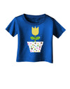 Easter Tulip Design - Yellow Infant T-Shirt Dark by TooLoud-Infant T-Shirt-TooLoud-Royal-Blue-06-Months-Davson Sales