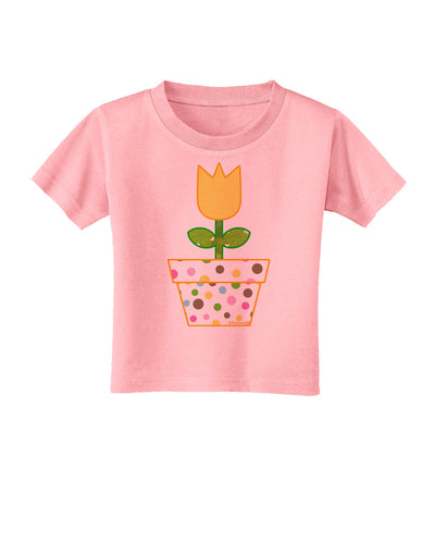 Easter Tulip Design - Yellow Toddler T-Shirt by TooLoud-Toddler T-Shirt-TooLoud-Candy-Pink-2T-Davson Sales